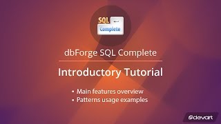 Intellisense SQL Formatting Code Refactoring in SSMS  SQL Complete Tutorial [upl. by Alliehs746]