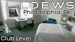 Loews Philadelphia Hotel CLUB LEVEL Room Tour amp Review  1200 Market St Philadelphia PA 19107 [upl. by Tattan]