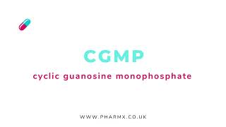 CGMP  Cyclic Guanosine Monophosphate  Pronunciation [upl. by Anahsat]