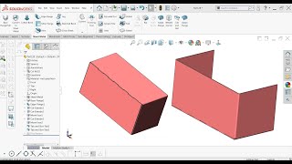 Tap and Slot use sheet metal in solidworks tutorial [upl. by Ellac]