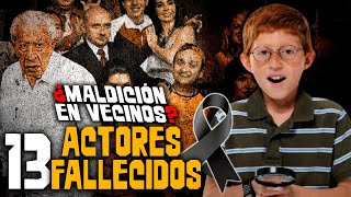 VECINOS 2024 13 ACTORES QUE YA FALLECIERON  OCTAVIO OCAÑA SE FUE A LOS 22 AÑOS 😭 [upl. by Aihsemat]