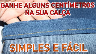 Como Alongar Calça Jeans  Passo a Passo [upl. by Letty]