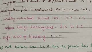 Prothrombin Time International Normalise RatioPT INR test [upl. by Oag369]