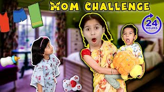 24Hour ChallengeLIVING LIKE A MOM CHALLENGE 👩🏻‍🍼 Gone Wrong  Paris Lifestyle [upl. by Asyar]