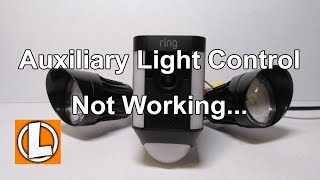 Ring Spotlight Cam Mount  Auxiliary Light Control Issue  Update It is now working [upl. by Trev]