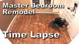 Bedroom Renovation TimeLapse  Complete Gut  Start to Finish [upl. by Pinebrook588]