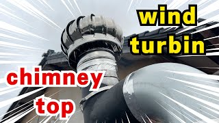 Special chimney top to overcome wind effects [upl. by Aipotu]