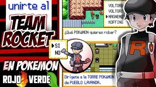 UNIRTE al TEAM ROCKET en POKÉMON Rojo Fuego y Verde Hoja  Gameplay Art [upl. by Aihtenak]