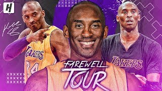 Kobe Bryant FAREWELL TOUR  BEST Highlights amp Moments from his LAST NBA Season MambaOut [upl. by Adilen]