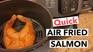 AIR FRY SALMON STEAK  HOW TO COOK SALMON STEAK IN AN AIR FRYER [upl. by Luz312]