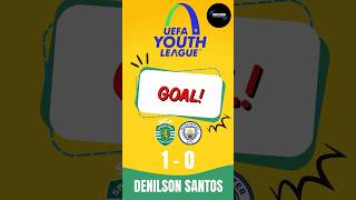 UEFA Youth League Sporting Vs Manchester City Denilson Santos Goal 10 [upl. by Iblok]