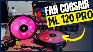 Fan RGB Corsair ML120mm e ML140mm Pro [upl. by Finegan361]