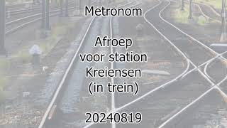 Metronom announcement for next station in train Kreiensen 20240819 [upl. by Dina]