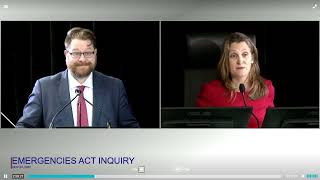 FLASHBACK Freeland crossexamined by convoy lawyer at Emergencies Act Inquiry [upl. by Nehgaem]