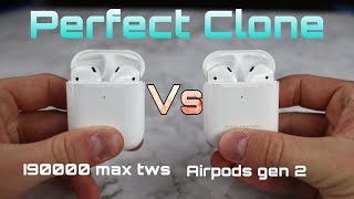 i90000 max tws VS Airpods Gen 2  Perfect Clone [upl. by Hurty]