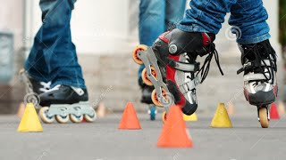 Slalom Roller Skating  Patinaje Slalom sobre ruedas [upl. by Nosa399]