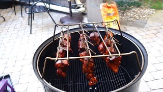 FineTune Charcoal Setup For Hot amp Fast Cook WSM 22 with Country Ribs  cook time 1 hr 15 min [upl. by Ahseet956]