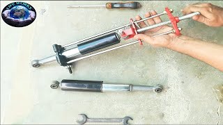 How To Repair Rear Shock of CD 70  Cd 70 Ke Back Shock Nurm Banaiyen  Honda 70 Back Shock Repair [upl. by Neyugn]