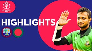 Shakib Stars In Huge Chase  Windies vs Bangladesh  Match Highlights  ICC Cricket World Cup 2019 [upl. by Dotson433]