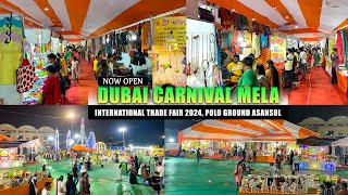 Dubai Carnival Mela Asansol  International Trade Fair 2024 Now Fully Open  Carnival Vlog [upl. by Ivar]