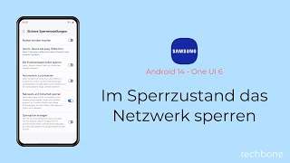 Im Sperrzustand das Netzwerk sperren  Samsung Android 14  One UI 6 [upl. by Akinnej910]