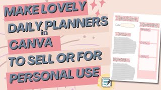 Easily Make Gorgeous Daily Planners for Personal or Commercial Use [upl. by Doerrer506]