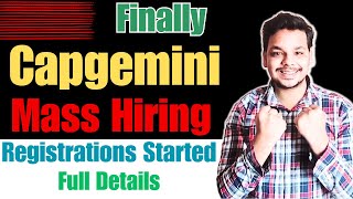 Finally Capgemini Mass Hiring Announced  OFF Campus Drive For 2024  2023  2022 Batch  Hiring [upl. by Turne]