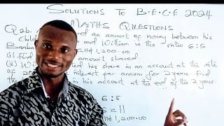 SOLUTIONS TO BECE 2024 MATHS [upl. by Bohon88]