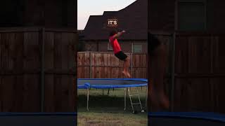 HOW TO DO A GAINER ON TRAMPOLINE 😁 [upl. by Amuh]