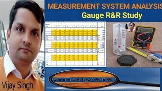 Gauge RampR  Repeatability amp Reproducibility Study for Variable Gauge  Practically By Vijay Sir [upl. by Ahsela584]