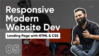 Landing Page With HTML amp CSS  05  Sheryians Coding School  Modern UIUX [upl. by Laverna]