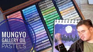 Mungyo Gallery 72 Oil Pastels Unboxing Swatching and First Impressions [upl. by Seftton]