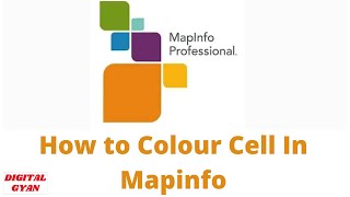 How to Colour Cell In Mapinfo  By Chandra Mohan Singh [upl. by Bonina189]