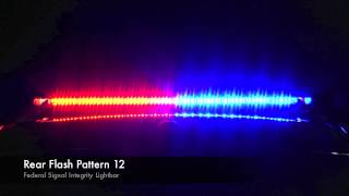 Federal Signal Integrity Lightbar Flash Patterns [upl. by Bartholomeo]