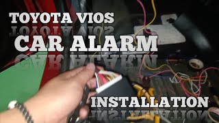 CAR ALARM INSTALLATION  TOYOTA VIOS  KEYLESS ENTRY 2022 [upl. by Shipley]