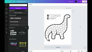 Creating a Free Custom Kids Sticker Chart in Canva To Print At Home [upl. by Behl356]
