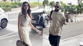 Mr amp Mrs Mahi stars Janhvi Kapoor amp Rajkummar Rao Spotted At Mumbai Airport [upl. by Siouxie]