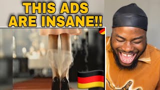 American Reacts to Funniest German Commercials PRT 1 [upl. by Wylma]