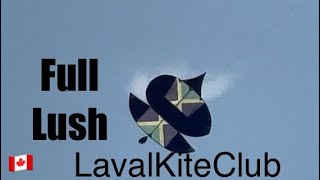 Full Lush Wind 💨 kite kiteflying fun Rolay lavalkiteclub kiteflyingcanada [upl. by Rolyat474]