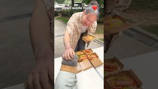 🌭A Tasty Treat For The Homeless😊Mustard amp Hot Dog  Don’t Waste Food catvideos catmemes trending [upl. by Eicyak673]