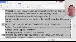 Course Dividend and Patronage Refund for Cooperatives [upl. by Kikelia]