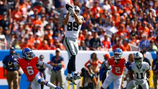 Brock Bowers Week 5 Every Target Catch and Run Las Vegas Raiders at Denver Broncos NFL 2024 [upl. by Gomez]