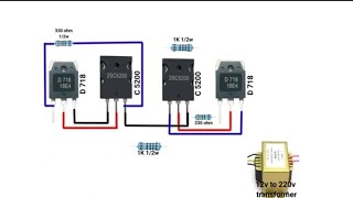 2500W Inverter circuit diagram  12v to 220v inverter inverter​ electric​ [upl. by Bowler]