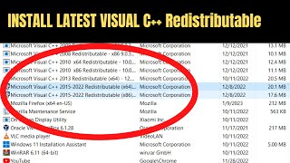 How to Download amp Install Visual C Redistributable in Windows 1110 2023 Latest [upl. by Elleved]