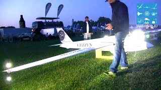 FOX MDM1 PARITECH CITIZEN DESIGN CHRISTIAN SINGER RC NIGHT FLIGHT SHOW NACHTFLUGSHOW SEGELFLUGMESSE [upl. by Karoline]