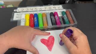 Kwik Stix Solid Tempera Paint Sticks 24 Colors Paint for Kids and Toddlers Review [upl. by Mickey]