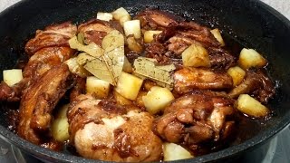 YUMMY CHICKEN ADOBO WITH PINEAPPLE CHUNKS GRABE ANG SARAP [upl. by Trudey]