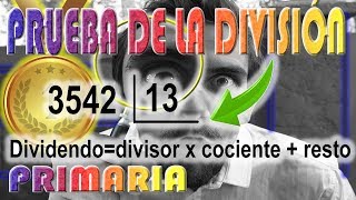 💥Cómo Hacer La PRUEBA DE LA DIVISIÓN RÁPIDAMENTE 💥 Primaria 27 [upl. by Ranna]