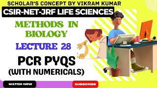 PCR PYQs Polymerase Chain Reaction  Numerical  Methods in Biology [upl. by Naval]