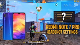 Redmi Note 7 Pro Free fire Settings  Sensitivity  Hud  Dpi ⚙️ Redmi Note 7 Pro Free fire Settings [upl. by Elletnahs]